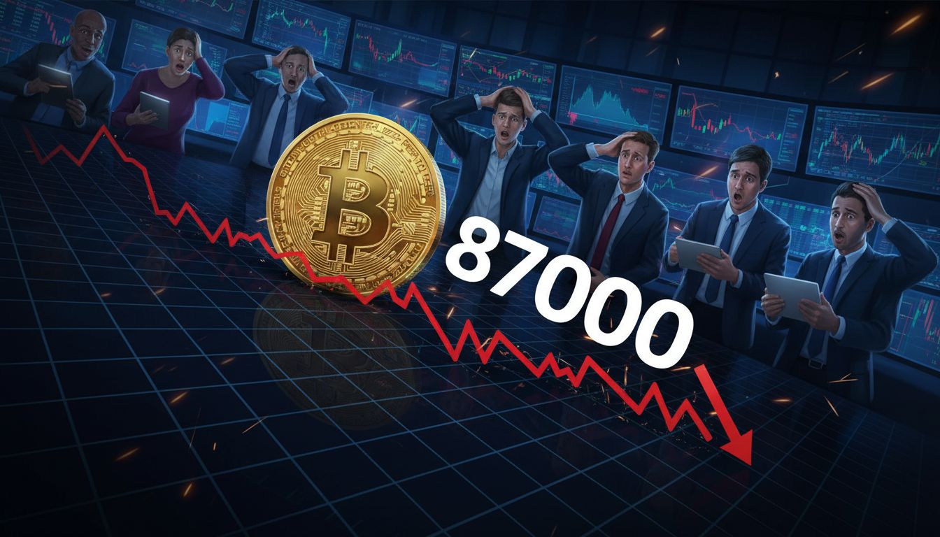 比特幣(BTC)暴跌11%跌破87,000美元　專家：屬健康價格修正